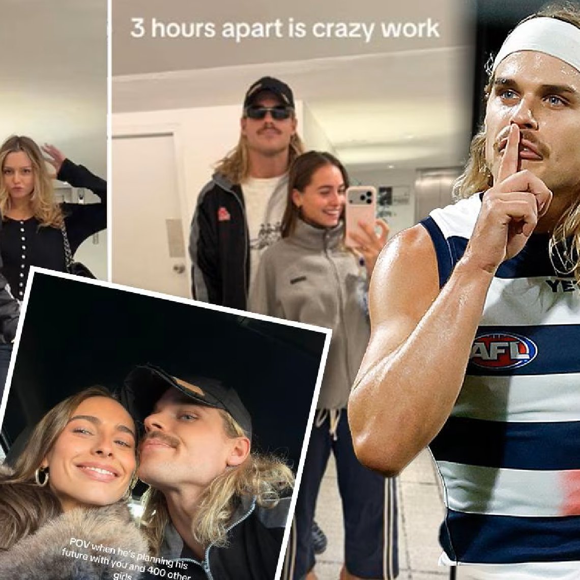 codesportsau's tweet photo. Bailey Smith has been outed again — this time by another Sydney girl named Mia who appeared in one of his triple up lobby selfies, after the Geelong star was sprung dating two women in three hours.