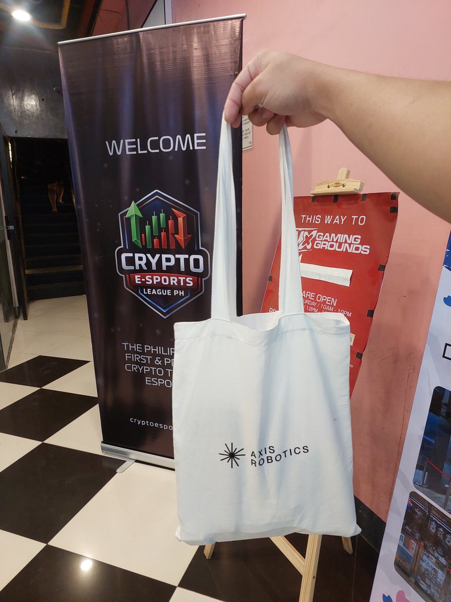 wency_soneium's tweet photo. Axis Robotics Tote bag spotted at Crypto E-Sport League PH 🔥

We are everywhere 🤖

( now read this with robotics tone )

@axisrobotics https://t.co/SrdD44yf57