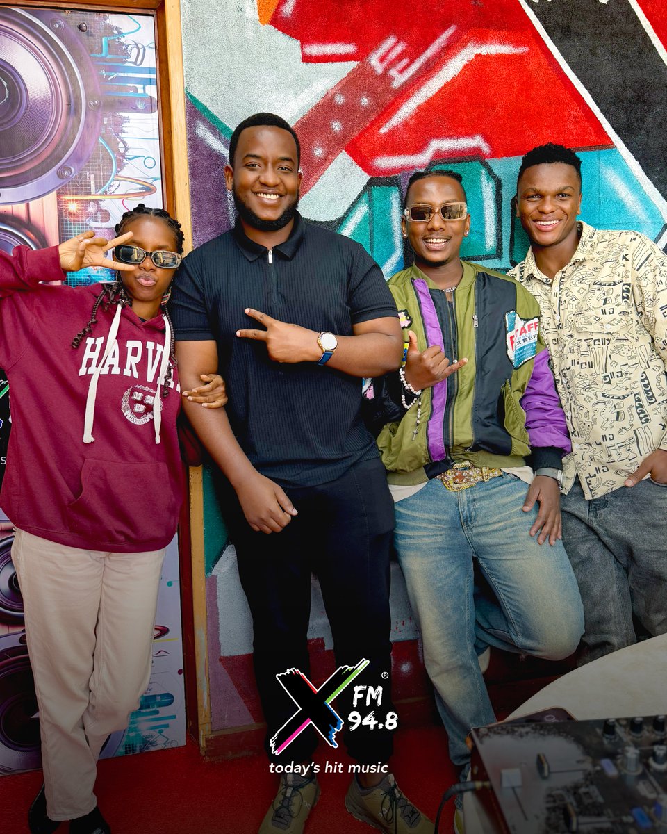XfmUG's tweet photo. #XAM gang joined by @KoolQuentine to talk about the Meraki Bugolobi venue &amp; partnership ahead of #MerakiGameNight. Stay tuned to 94.8 X FM to find out what's coming up! 🔥🏎️

@Martha_Fifii @djadamvybes @saint_trevor_ 
#FreshX #MerakiGameNight https://t.co/WUafz6UXqB