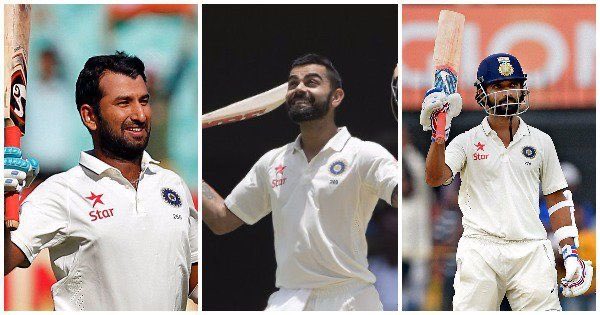 mufaddal_vohra's tweet photo. India's No.3, 4, 5  in Test cricket (2013-2022):

Virat Kohli - 9,230 runs. 
Cheteshwar Pujara - 7,195 runs. 
Ajinkya Rahane - 5,077 runs. 

Combined Test runs -  21,567. 
Hundreds - 61. 

End of Era…!!! https://t.co/llr3RUMI3q