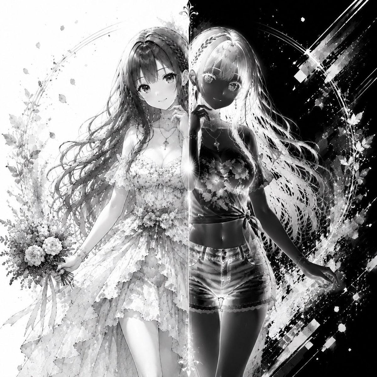 ruby_star_718's tweet photo. 昨日他の方のテーマがモノクロで #AIart があって作ったものの
投稿するのに時間が越しちゃって...(´Д`|||)ｶﾞｰﾝ

っていうかモノクロはカッコイイ😎のに
普段作らないからか、プロンプトムズいのに気づいてしまった(´・ω・｀) https://t.co/5gk1o4Bttx