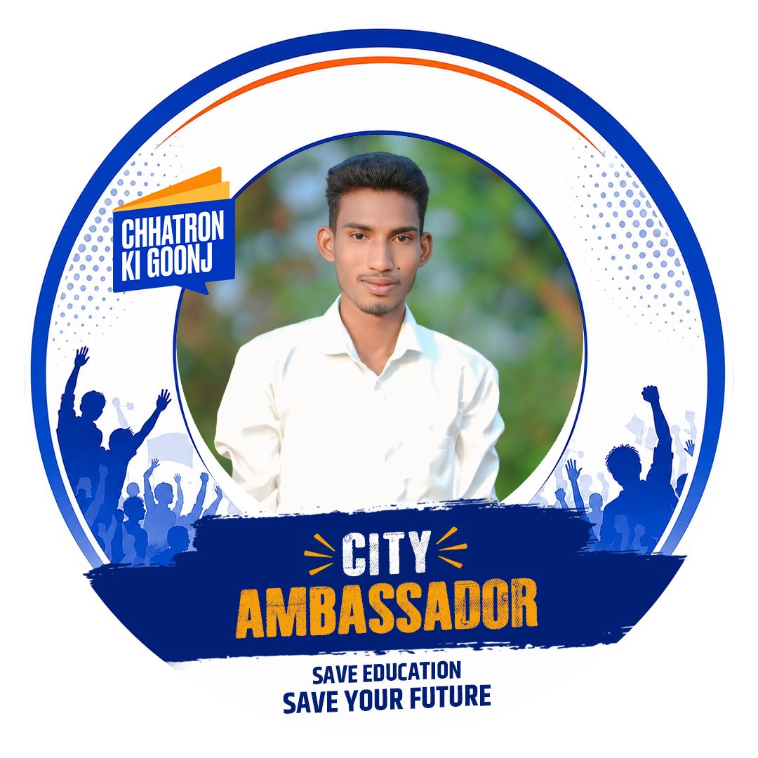 Chary__Tweets__'s tweet photo. Be the Voice. Inspire the Movement. Lead Your City. 

Become a City Ambassador of #ChhatronKiGoonj and lead the movement for a transparent, corruption-free education system.

📲 Scan the QR Code and take the first step.
🏅 Download your Certificate, ID Card &amp; Profile Frame. https://t.co/QcJMQIuOcT