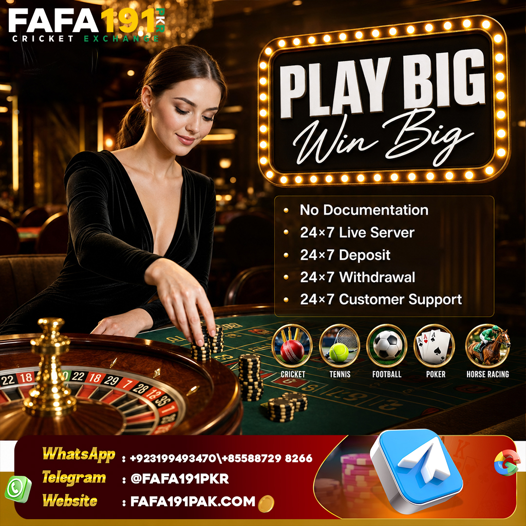 fafa191pkr012's tweet photo. ๐ฒ Ready to Play? The Action Never Stops! ๐โฝ๐พ
โ
Fast & Easy Registration
โ
24/7 Deposits & Withdrawals
โ
24/7 Customer Support
โ
Live Gaming Experience
โ
Secure & Smooth Gameplay
#FAFA191Sports #FaFa191Pakistan #PlaySmart #GamingCommunity #CricketExchange #LiveCasino https://t.co/PL7PWnXThI