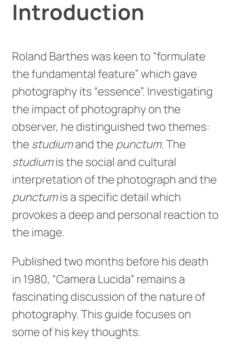 aolinyijiang's tweet photo. OK, let's go——
The keywords this time are very interesting.
Studium and Punctum are concepts from Roland Barthes’ Camera Lucida. Studium means understanding what a photo represents, while Punctum is the detail that suddenly touches or pierces the viewer emotionally. https://t.co/fahtcCFyTr
