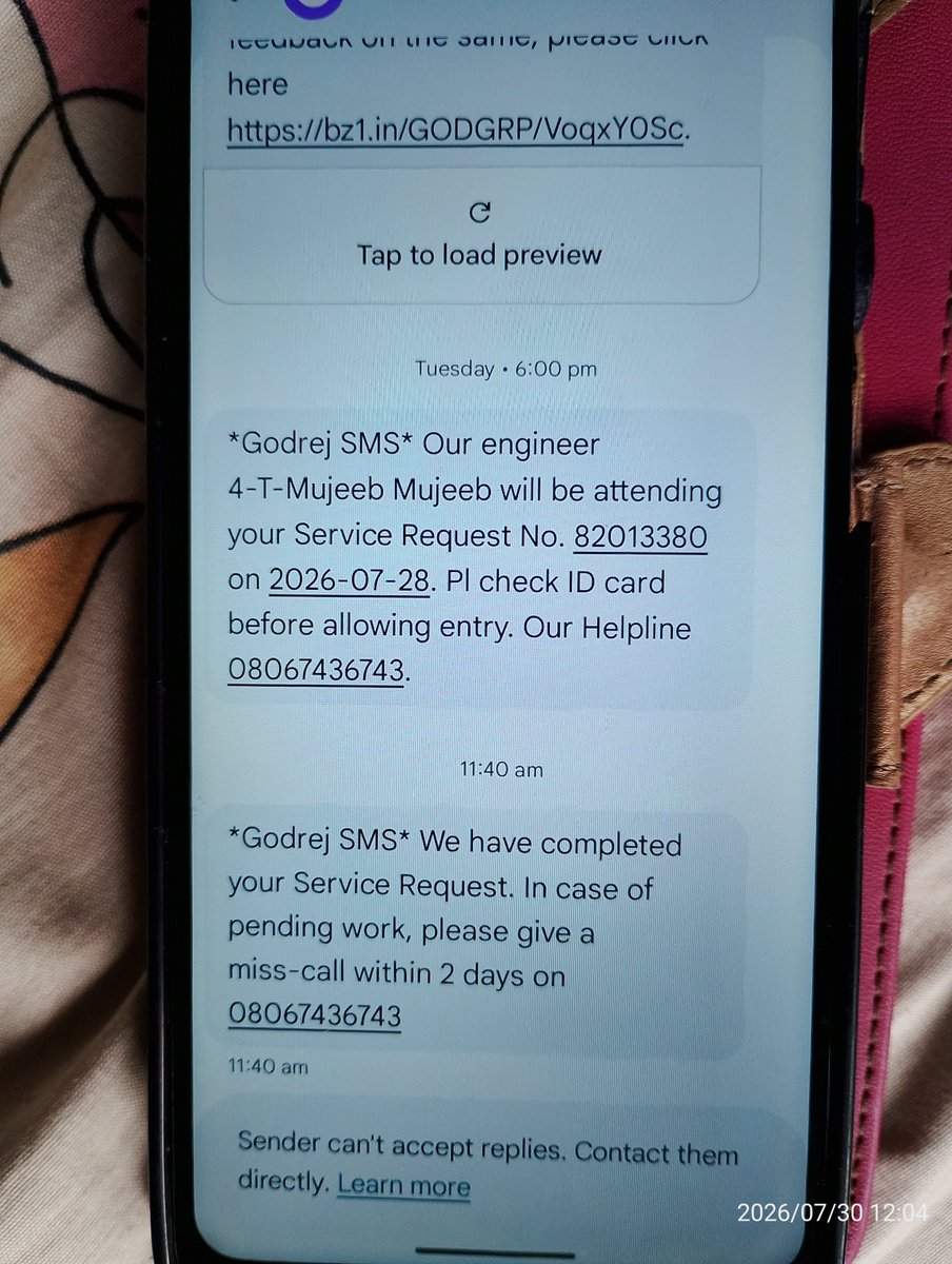 whodipanshh's tweet photo. This bangladeshi mujeeb is not coming, and your service updated it as completed, what's the point of your shitty ass OTPs? 

@GodrejAppliance @GodrejEntGroup 
@aajtak https://t.co/xL8KHiEGAj