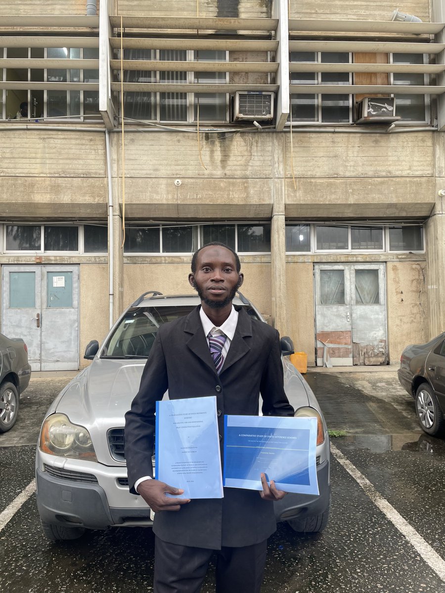 IOlubest's tweet photo. Alhamdulillah! 🎉
I'm grateful to have successfully defended my final year project in the Department of Mathematics, University of Lagos. My sincere appreciation goes to my supervisor, Dr. S. J. Aroloye, and Dr. Julius Ehigie for their guidance and encouragement.
#Bsc.Mathematics https://t.co/ahAKoqKJgj