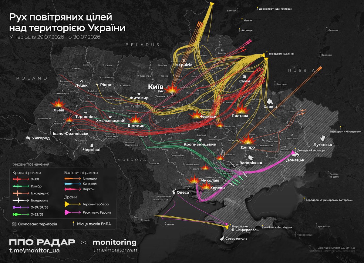 vyacheslife's tweet photo. Ніч на 30 липня 2026 року. Україна. https://t.co/3DlcRPqMUx