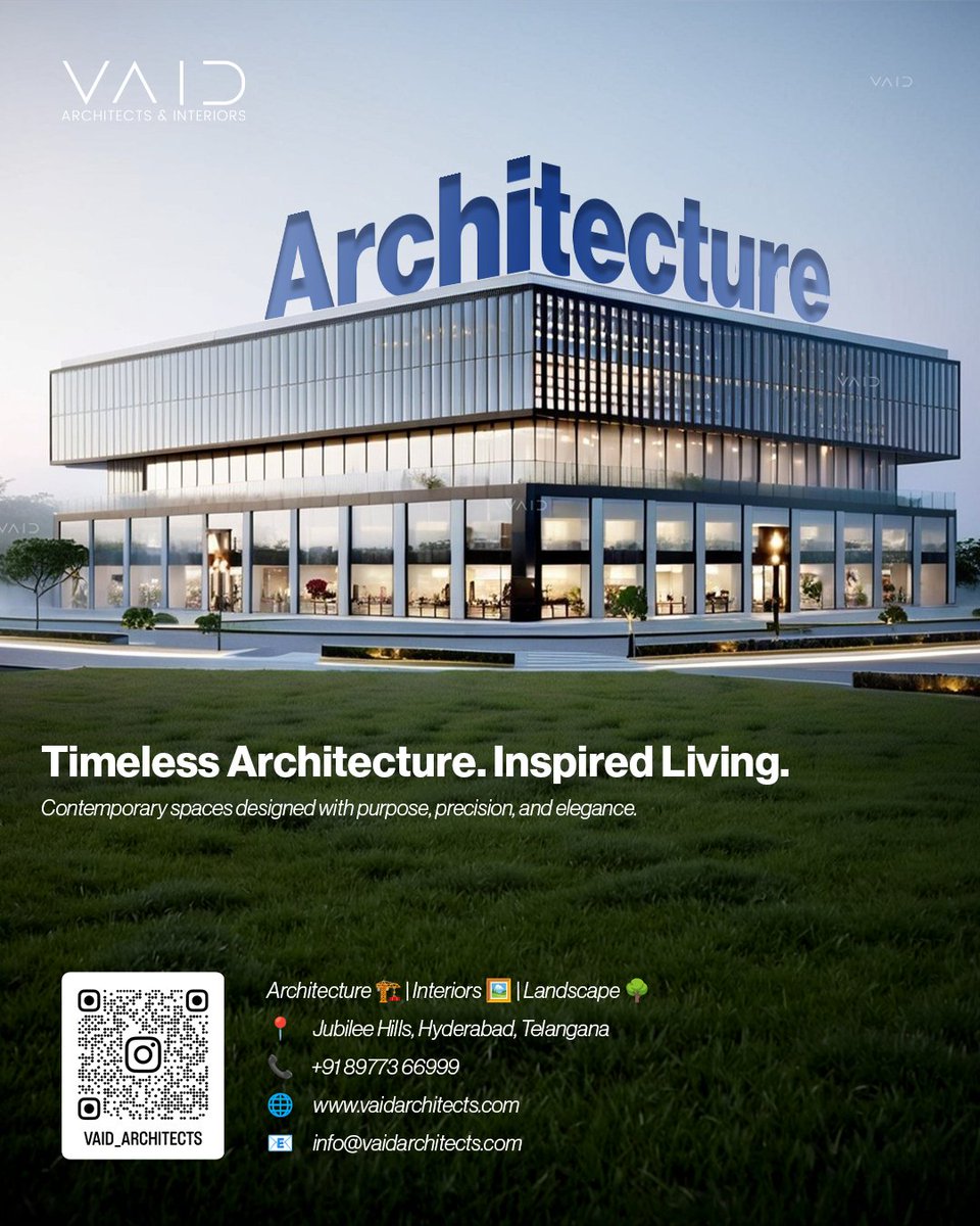architects_vaid's tweet photo. 🚀 Build a Commercial Destination That Drives Business Success.
#CommercialArchitecture #RetailDesign #CommercialDesign #RetailArchitecture #MixedUseDevelopment #CommercialProject #ArchitectsOfIndia #HyderabadArchitects #VAIDArchitects #ArchitectureDesign #RetailDevelopment https://t.co/DfzytjJ1gk