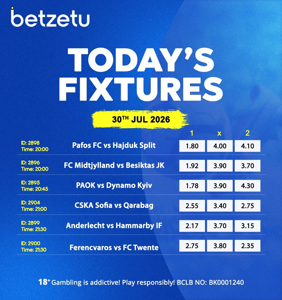BetZetu's tweet photo. Today's Games 🎯

Vipi Champez ! Checkout Pre-season match zaa leo naa uwekelee. Highlighted match ni Leeds United vs Sunderland, hii game itaenda aje?👀

To place your Bet 👉 https://t.co/PH6c9CsYOI

#betwithus #placeyourbet #placeyourbets #betzetu https://t.co/1nSigESFll