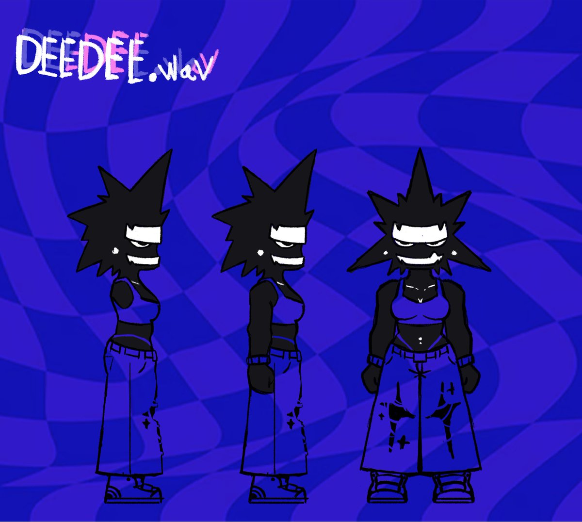 GreenTea_pixel's tweet photo. Deedee and Dizzy’s character sheets https://t.co/HLkO07hpuk