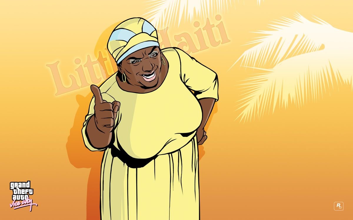 PlayStalgiaX's tweet photo. Grand Theft Auto: Vice City official artwork (2002) https://t.co/cd6ZvBeSss