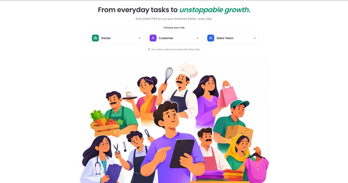 mahipal_io's tweet photo. I just redesign the landing page of my POS.
what improvement I can do, any suggestion ? https://t.co/3GYjxZNhB9