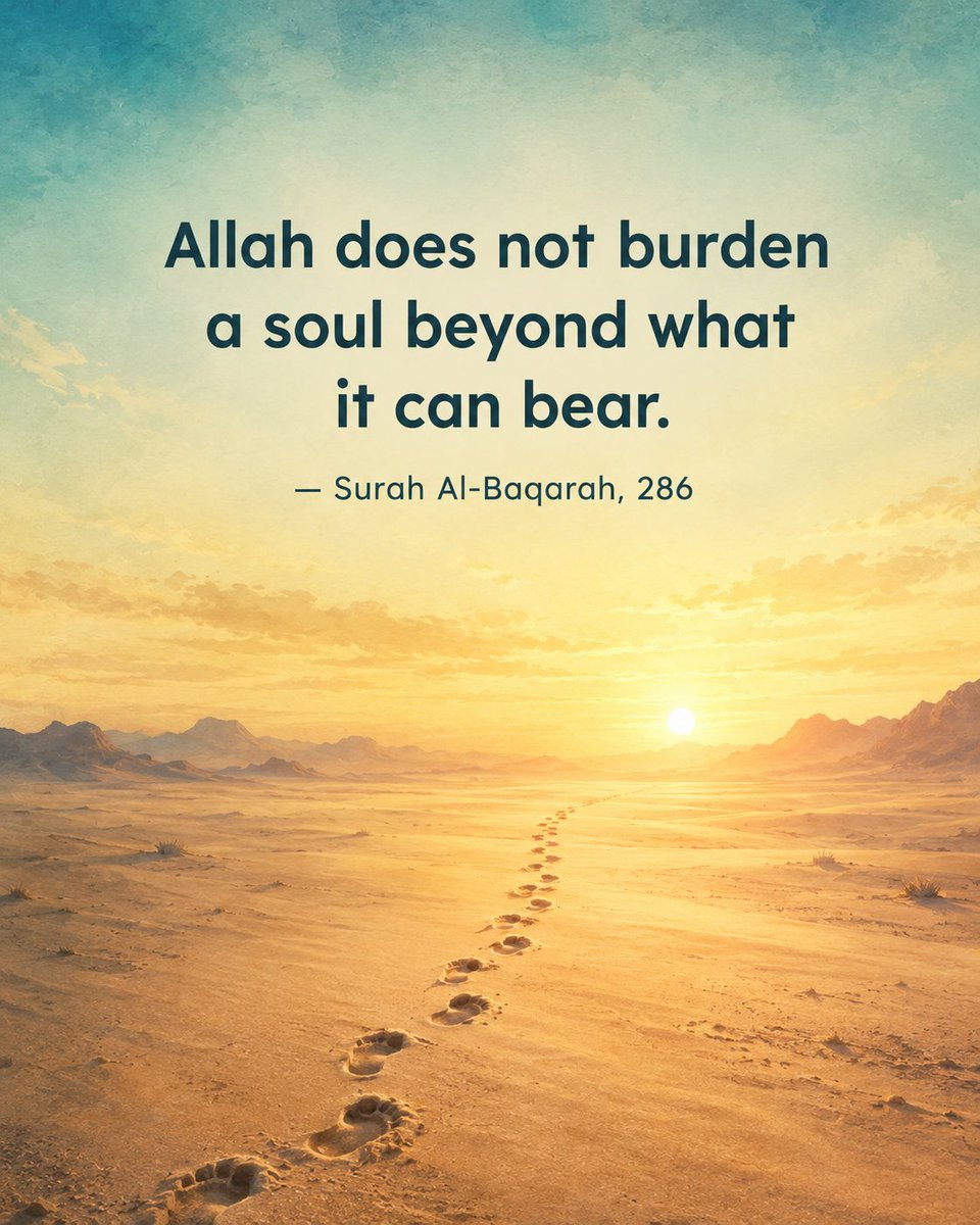 repentingbliver's tweet photo. You keep asking, "Why me? Why this much?"

Here's the truth: Allah measured this trial against your strength before it ever reached you. Not someone else's strength. 

Yours.

If it feels unbearable, remember, it isn't. 
You were built for exactly this. https://t.co/34mpnlIGMW
