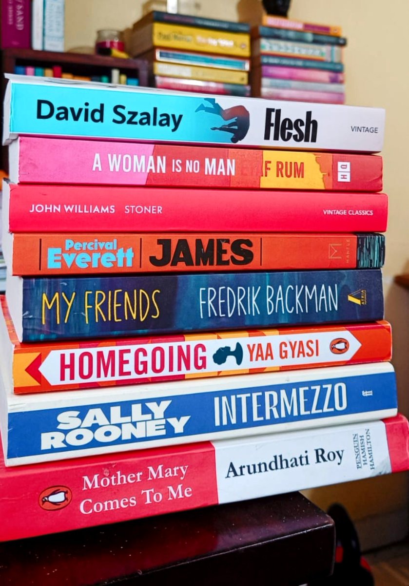 S_scoops's tweet photo. ✨Reading wrap up July'26✨

📚 July was all about overcoming my reading slump. I went head on with these phenomenal reads. 7/8 books were 💎, Intermezzo was a let down. Grateful for the reading streak.🤓

📚 August reads will be dedicated to WIT 🎉

#booktwt https://t.co/MKpeNC4O36