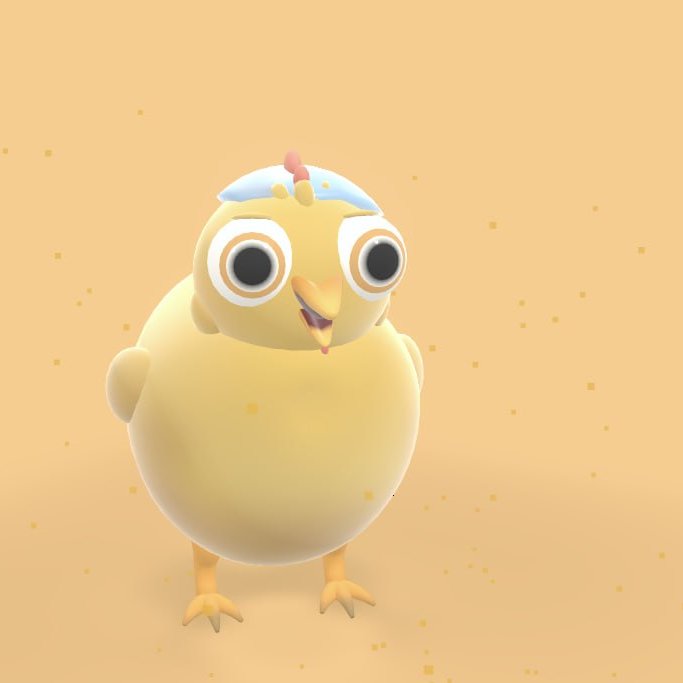 evolvingchicken's tweet photo. The evolving chicken now has a smile on it's face 🐔 https://t.co/c0TVukHYXC