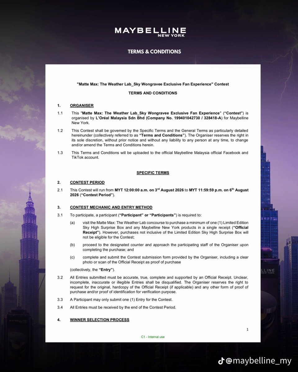 cloudsf0rsky's tweet photo. Terms &amp; Conditions for #MaybellinexSky are finally here~~
 Here's your chance to win a polaroid taken together with Sky Wongravee 📸

🇲🇾 Eligibility: Malaysian citizens &amp; residents, aged 18+, with a valid MyKad &amp; residential address in Malaysia

#SkyWongravee #SkyWongraveelnKL https://t.co/T3zAxVsbBT