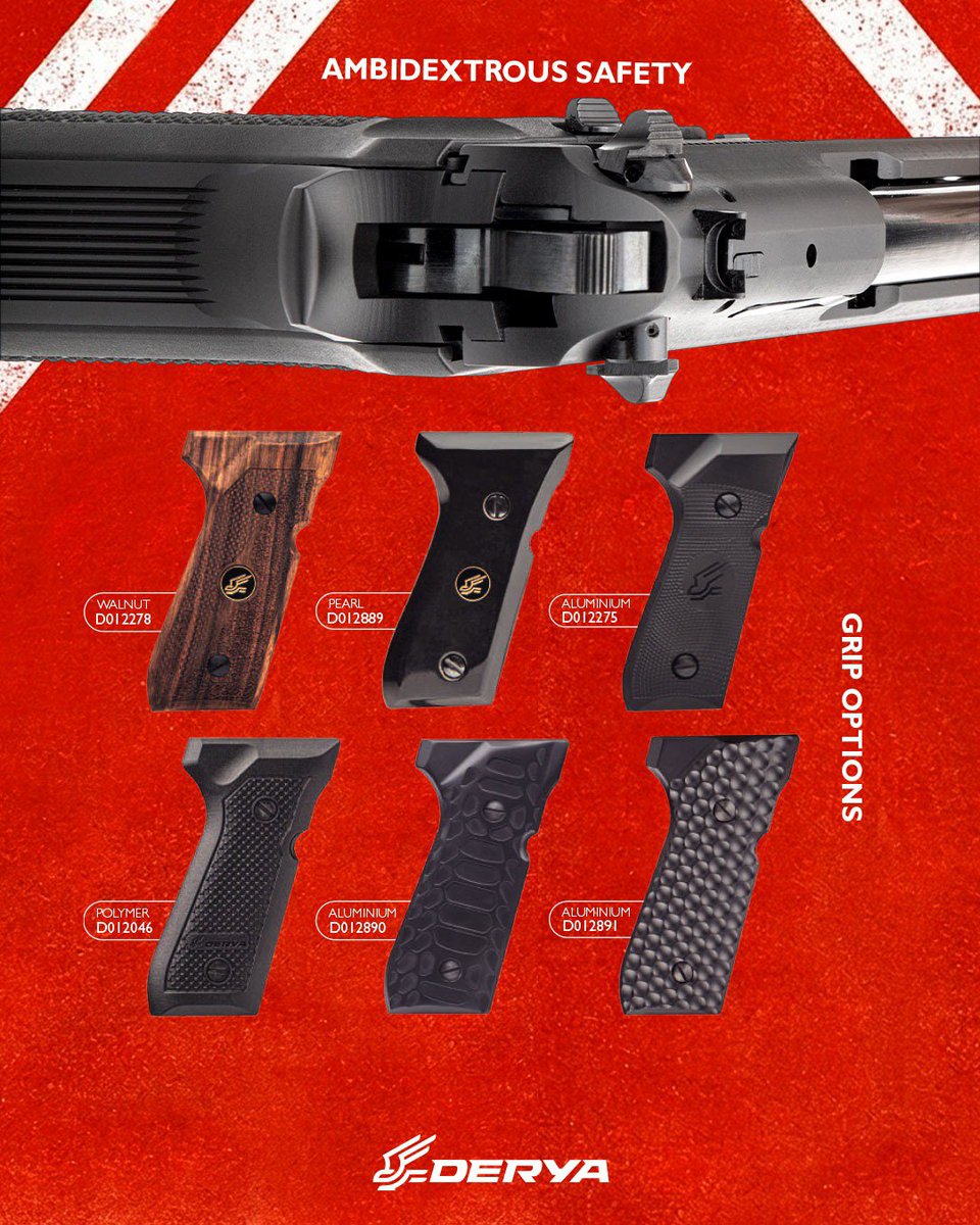 DeryaArms's tweet photo. Derya Melik Pistol – Confidence in Your Hands.

Blending timeless design with modern engineering, the Derya Melik delivers exceptional ergonomics, perfect balance, and reliable performance—giving you confidence with every shot.

🔹 Caliber: 9×19 mm
🔹 Capacity: 17 Rounds
🔹 Barrel Length: 127 mm (5")
🔹 Weight: 987 g

Feel the control. Trust the performance. Because confidence is in your hands.