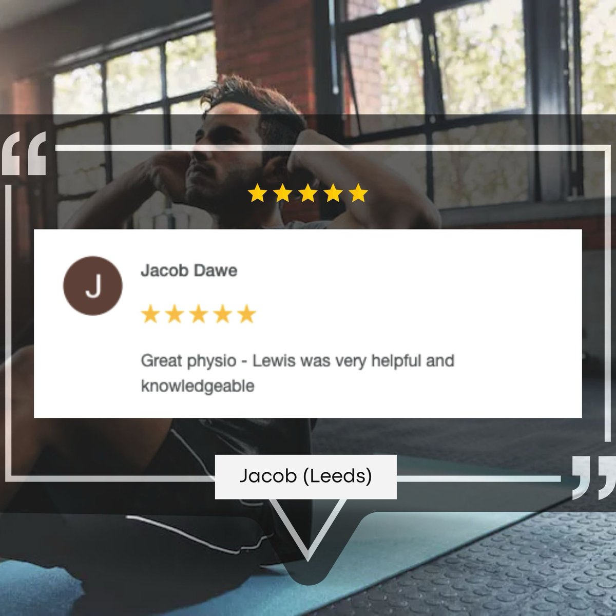 performready's tweet photo. Great recent feedback for Lewis!
Want to see Lewis or another of the Perform Ready team?
Just reach out!
Perform Ready Physio
Physio | Injections | Sports Massage
#performready #physioleeds #leedsphysio #sportsinjuryclinic #physiotherapy https://t.co/7y6laDVolR