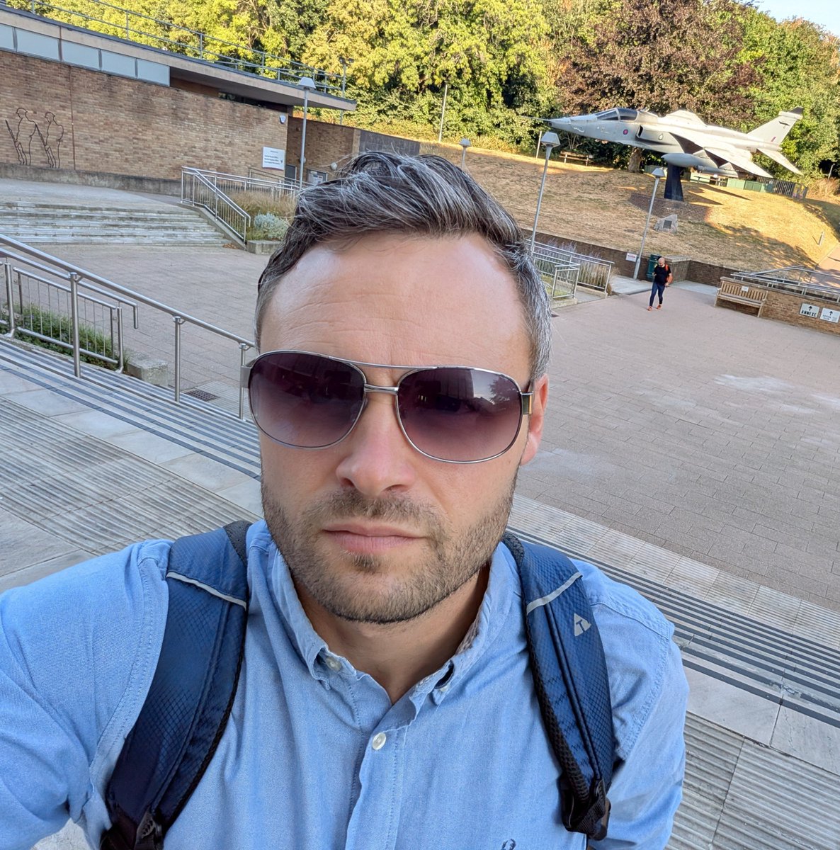 Ben_Bradley_32's tweet photo. Early start in Norwich where @reformparty_uk run Norfolk County Council are off to a flying start since May, binning the virtue signalling and focusing on value for money. 

Not a bad view from the office either! Pretty cool! #FlyingStart #FighterJet #WinningHere https://t.co/jYA3V4S59Q