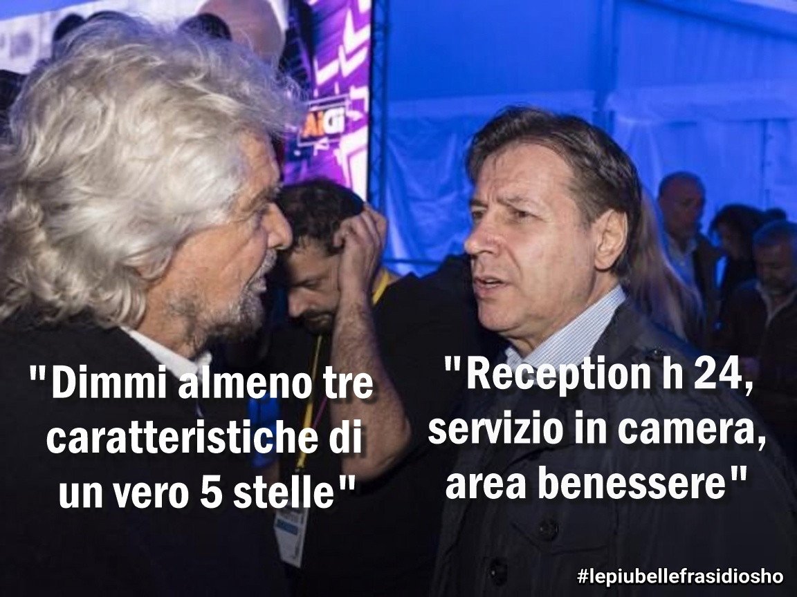 lefrasidiosho's tweet photo. Lui sì che se ne intende 
#grillo #conte https://t.co/STxNAhpgpL