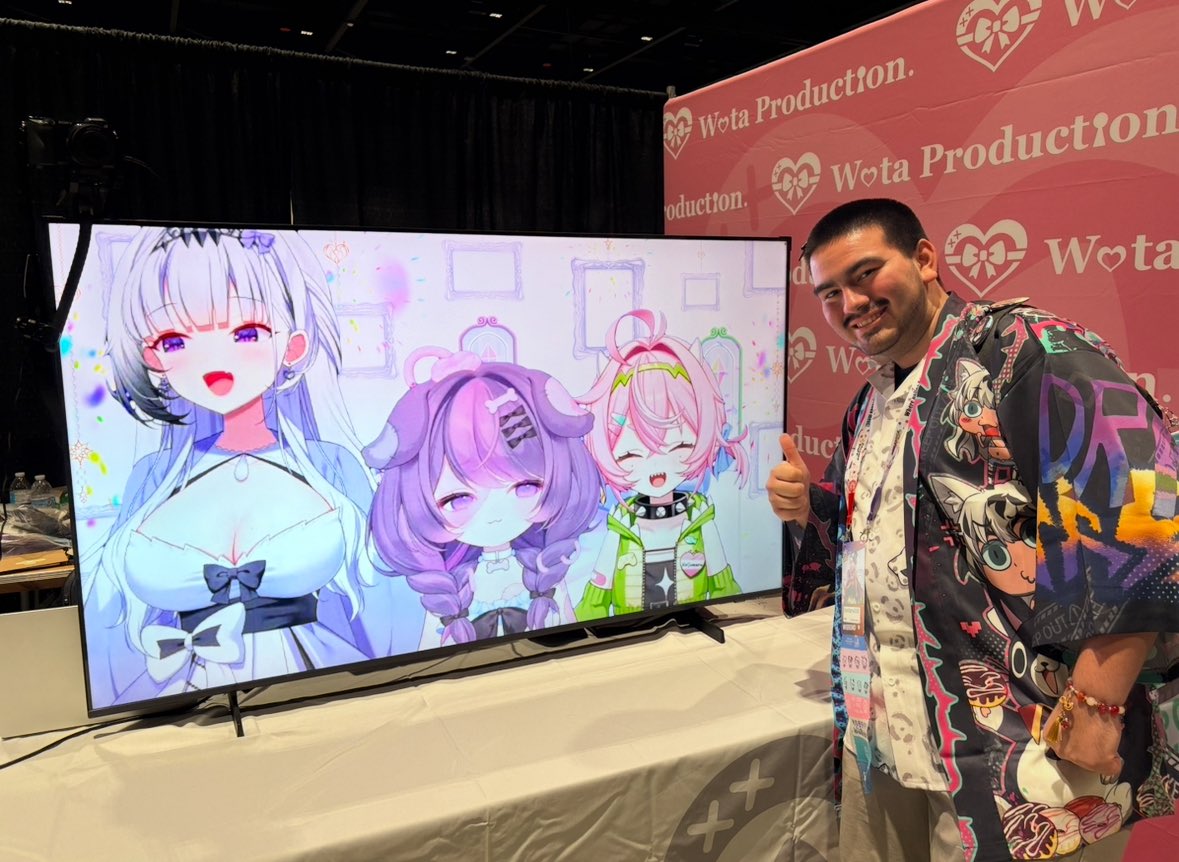 Darkflame2126's tweet photo. @KyuruRinSama I won't deny it was a lil daunting bringing myself to talk to all of Wota at once, but they were all nice! Glad me and a friend were able to win Nowi and we got her home safely! Congrats on the three of your debuts!!! #Wotaillusion #FuruyukiFio #nowikaijumaru #Patchumi https://t.co/MDNPV1jkgk
