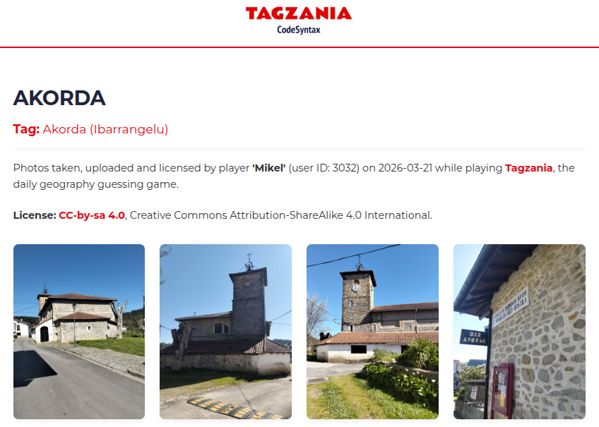 codesyntax's tweet photo. Wikipedia argazki librez hornitzen hasi da Tagzania aplikazio/jokoa https://t.co/o0hrVzN9qa - https://t.co/RpTyr32xgy https://t.co/J785tT0GyE