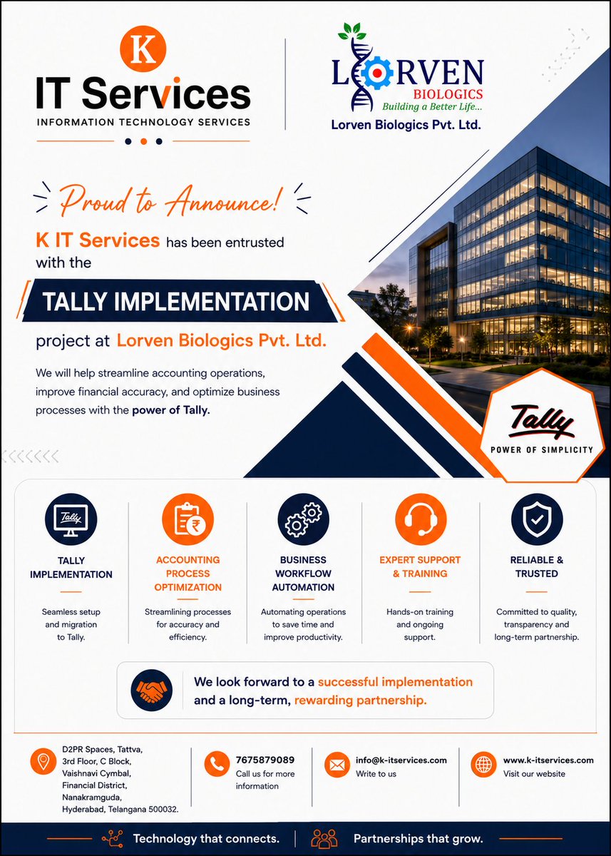 KITSERVICESS's tweet photo. Technology works best when it helps businesses grow. That's what we strive to deliver every day. 🚀

#KITServices #DigitalTransformation #SAP #CloudComputing #Technology #BusinessGrowth https://t.co/YYrUlxwR0P