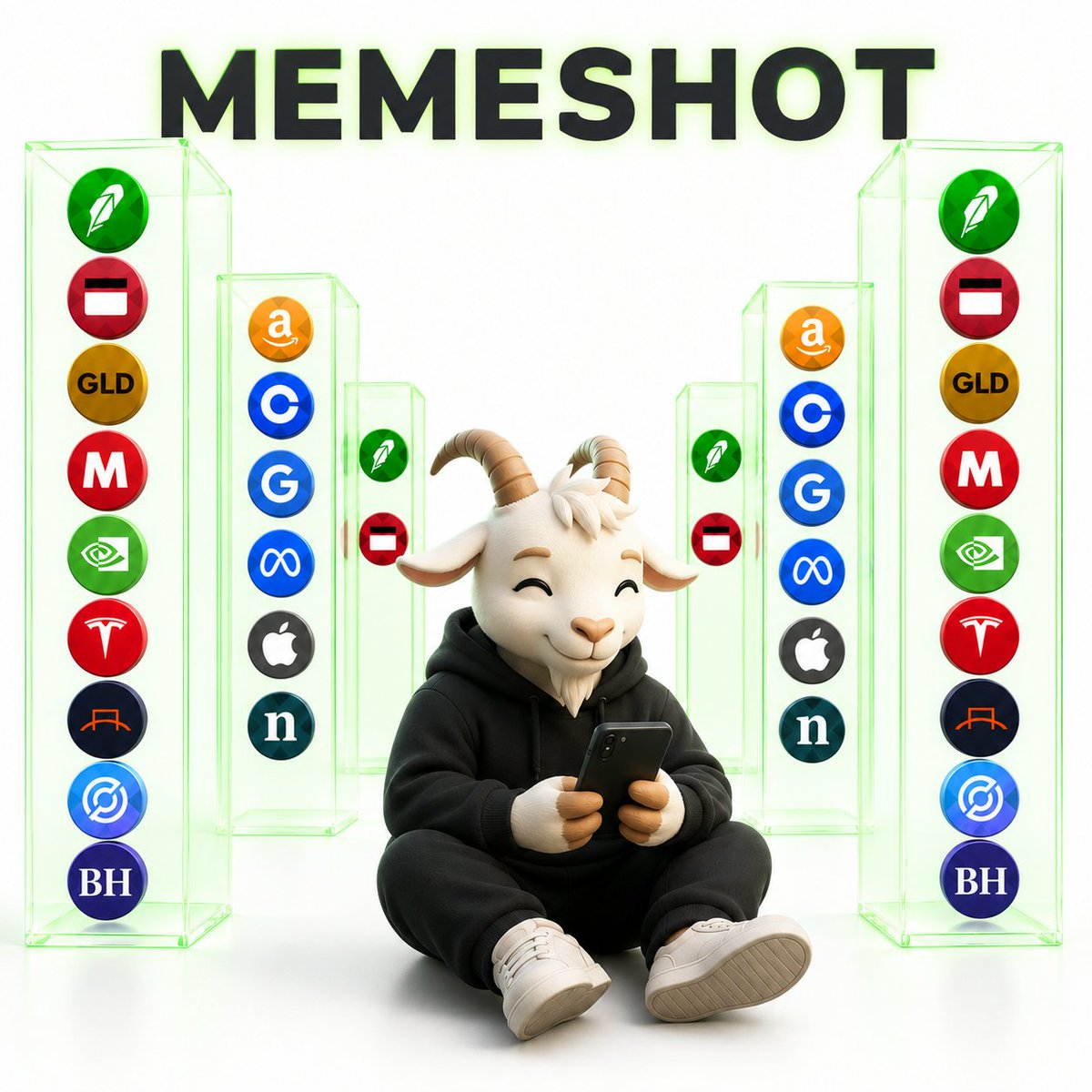 MemeShotCom's tweet photo. 📈 Trade the world's biggest stocks 🌍 alongside the hottest meme coins 🚀

With Memeshot, you get both in one platform with a fast, seamless trading experience.

🤔 Have you tried trading stocks on Memeshot yet?

🔥 Start trading now:
https://t.co/MR9B0Jk8ud

#Memeshot #Stocks #StockTrading #MemeCoins #Crypto #Trading #Investing #Web3 #Finance