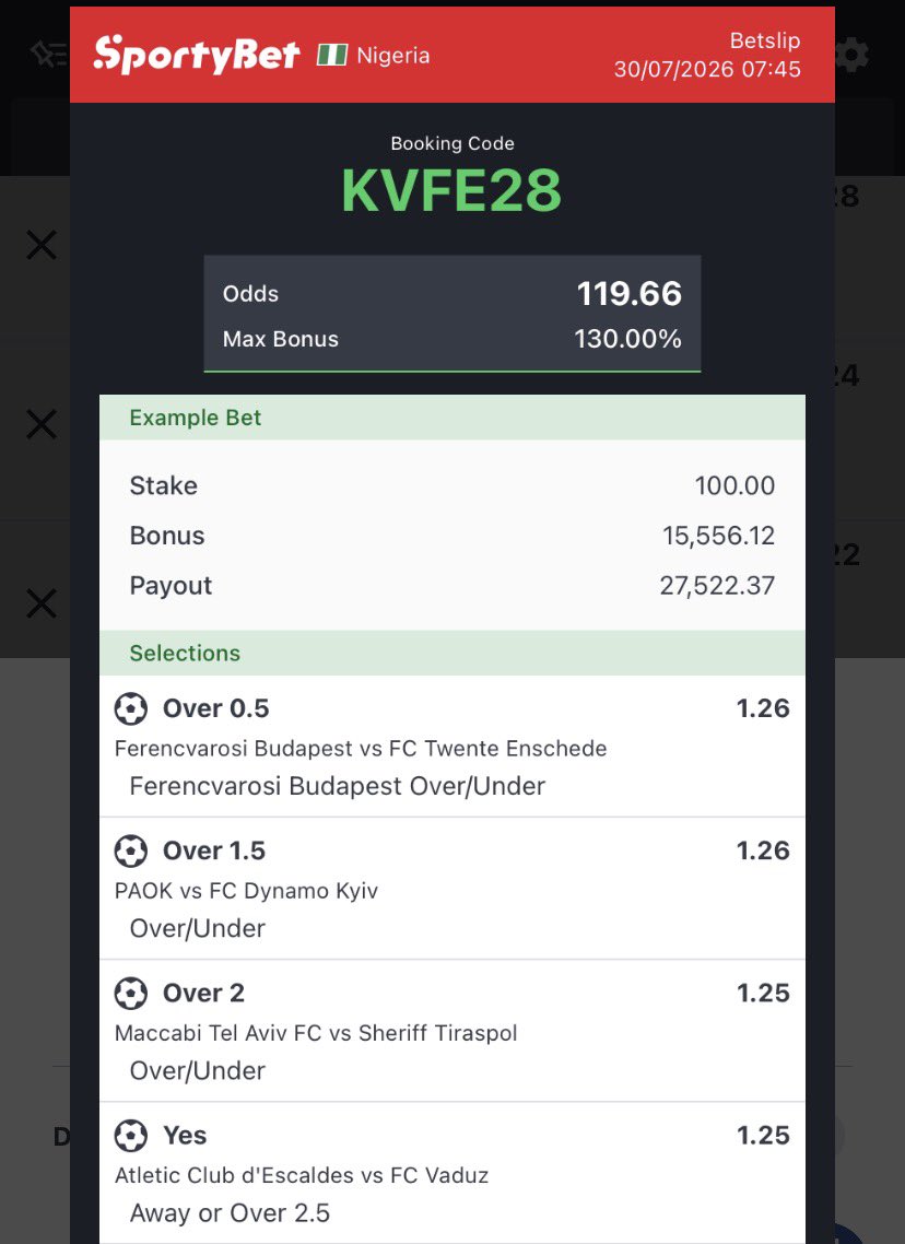 sammybasic's tweet photo. KVFE28 • 120 odds ⚽️🔥

S9X12E • 20 odds ✍️ edit

Football Tips for Today 🔞 https://t.co/J13NkiQLc3