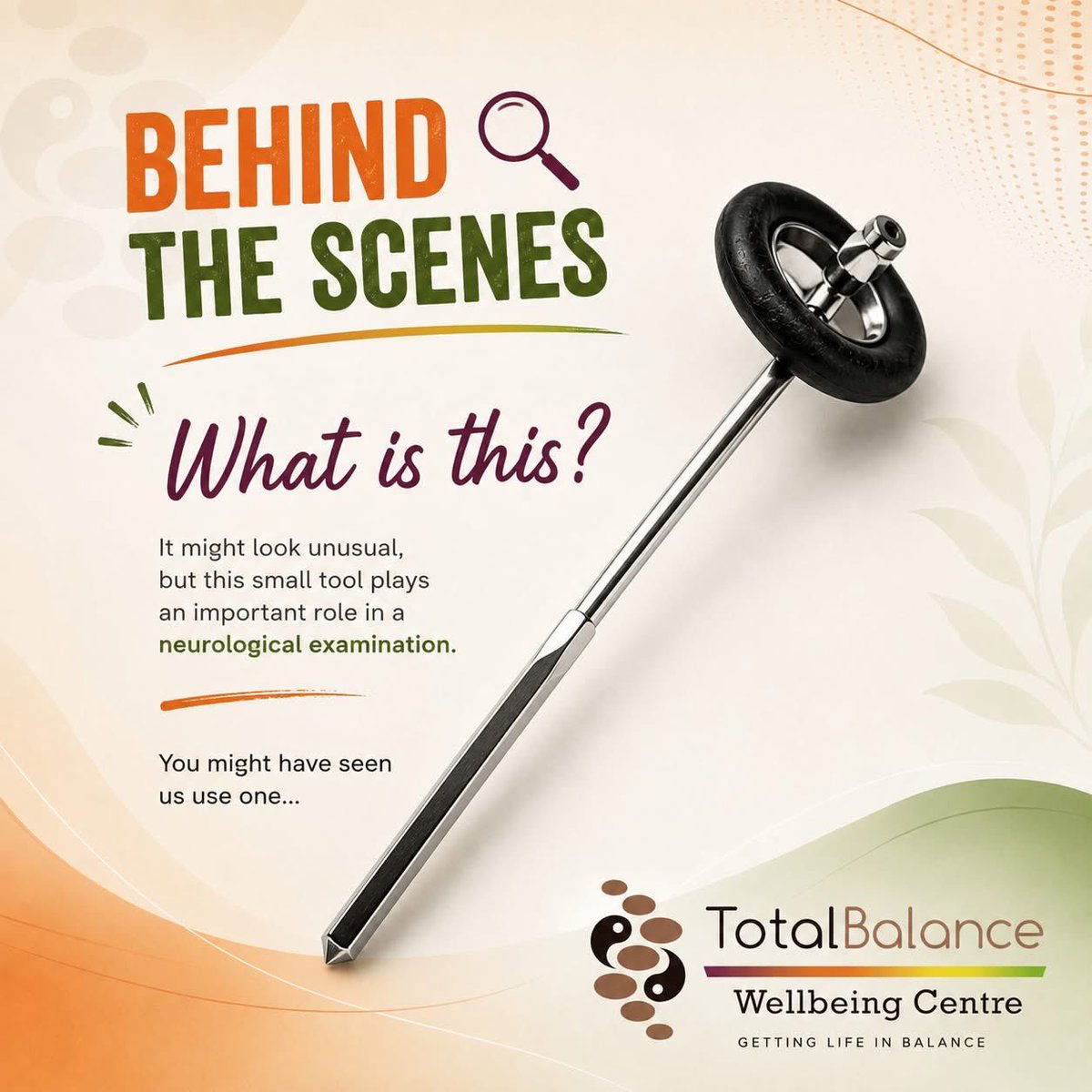 chiro_lowestoft's tweet photo. 𝗕𝗘𝗛𝗜𝗡𝗗 𝗧𝗛𝗘 𝗦𝗖𝗘𝗡𝗘𝗦 🔎
What is this? 🔨
It’s a reflex hammer! A gentle tap can test your reflexes, helping your practitioner assess how parts of your nervous system are responding.
🦵 Tap
🧠 Reflex
👀 Observe
#Reflexes #NervousSystem #TBLowestoft https://t.co/CfXkYUxS3l