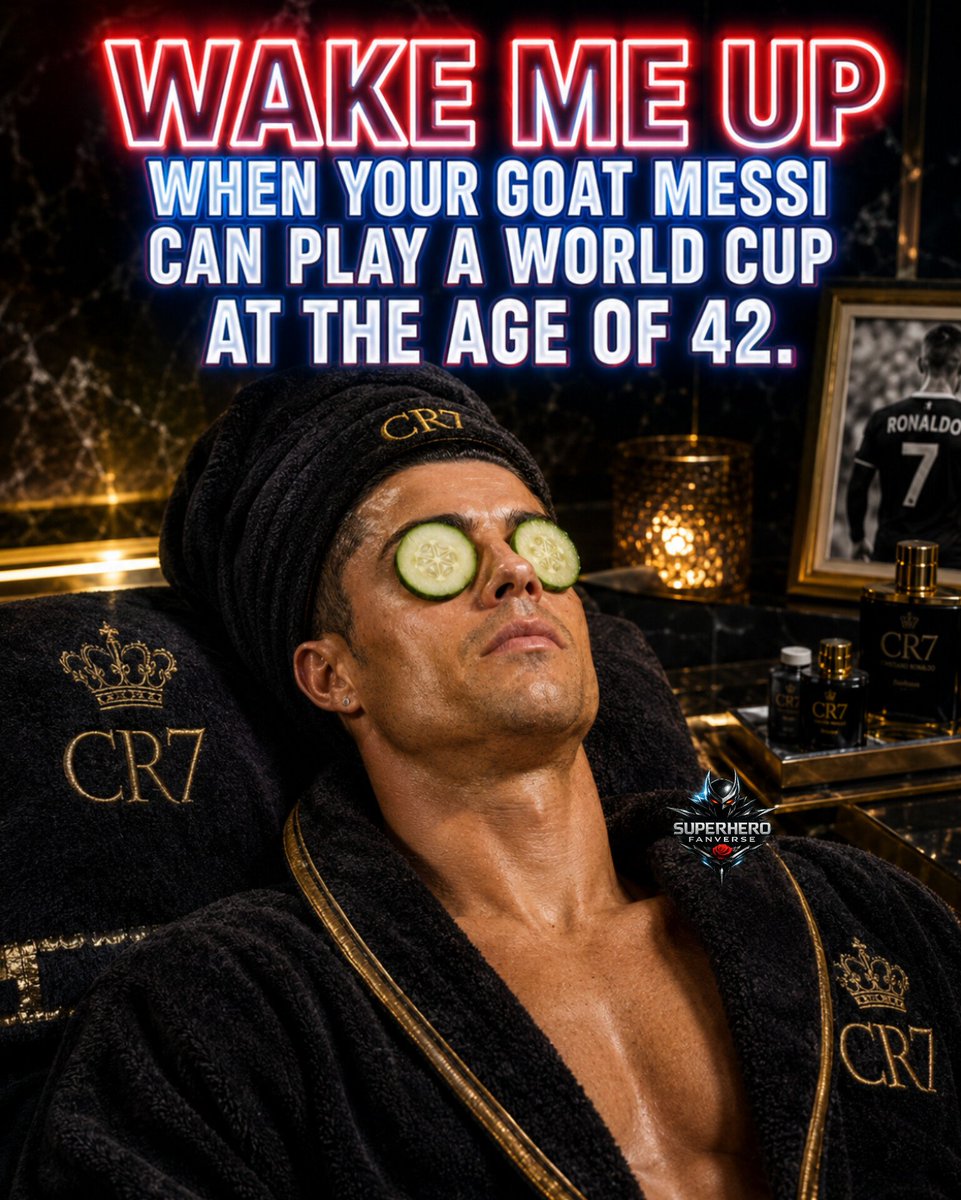 BasedVerse's tweet photo. Can Messi even play football at the age of 42, let alone a world cup? Dare for tiur goat, let's see if he has the guts to show up or retire to be saved from embarrassment, Siuuuu 
.
.
.

#ronaldo #cr7 #messi #lionelmessi #lamineyamal #WorldCup2026 #mbappe https://t.co/Fjot8aQgIw