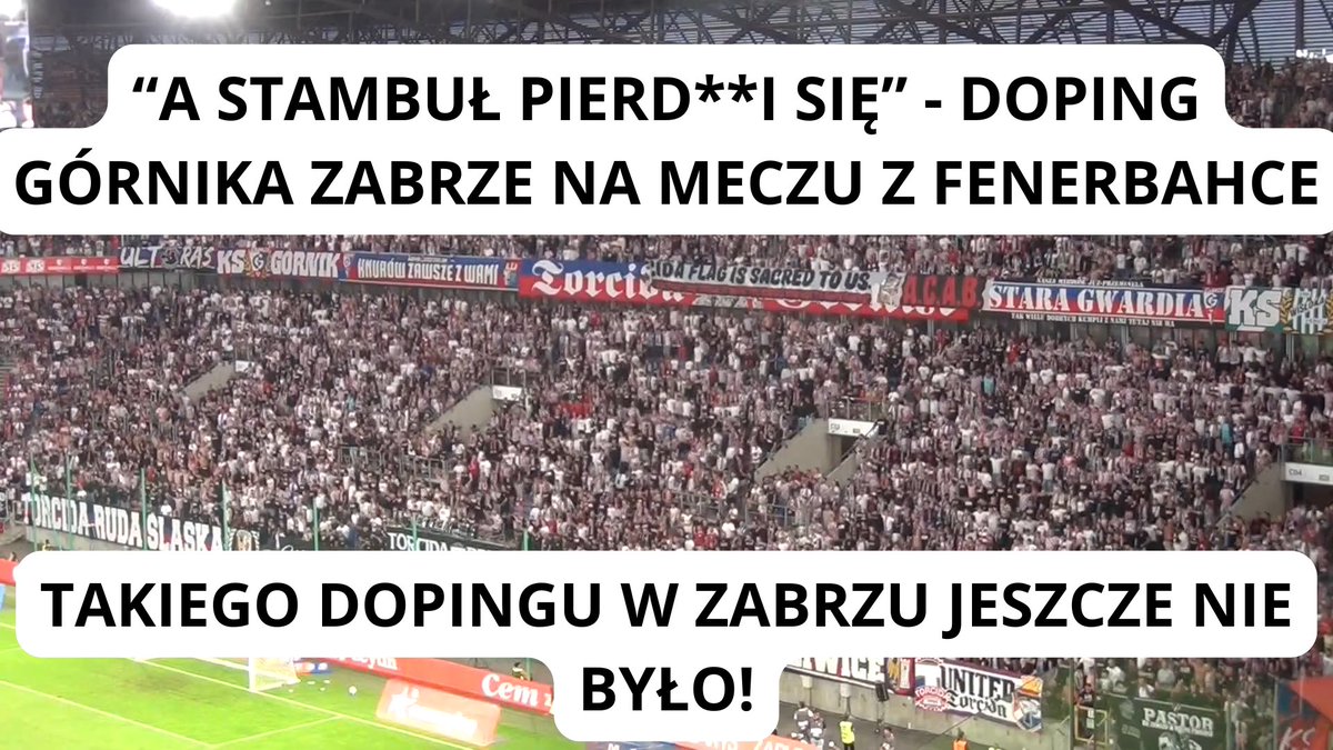 KrzysztofSarnaa's tweet photo. Cały doping z meczu z Fenerbahçe już na kanale. Są też konferencje prasowe, oprawa, atmosfera przedmeczowa. Link do filmu w komentarzu i prośba do Wszystkich o subskrypcję kanału!

#GÓRFEN #GórnikZabrze #ŻabskiTwitter https://t.co/rF1HfOP6xP