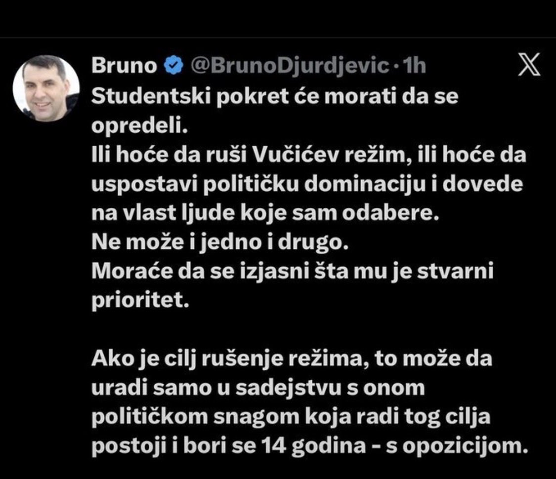MarijanaMM_'s tweet photo. Zar ovo, bukvalno, nije jedno a ne jedno i drugo?
Uspostaviš političku dominaciju dovedeš svoje ljude na vlast - automatski time rušiš Vucica ili sam ja glupa ko qrac pa ništa ne razumem https://t.co/Ke3c8v7Gu8