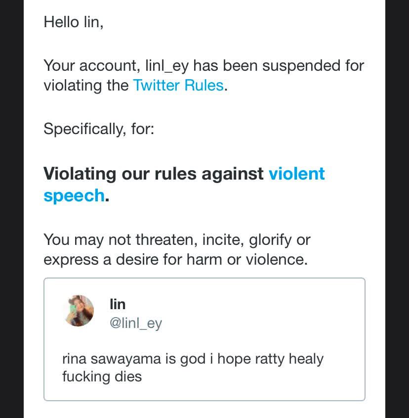 linl_ey's tweet photo. what i got suspended for back in 2023 #ANDIDDOITAGAIN https://t.co/odmCJeWiBo