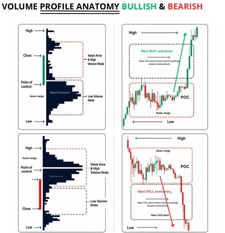 mybookmojo's tweet photo. How To Trade Uptrend
Volume Profile Anatomy Bullish &amp; Bearish https://t.co/oirc834W4C