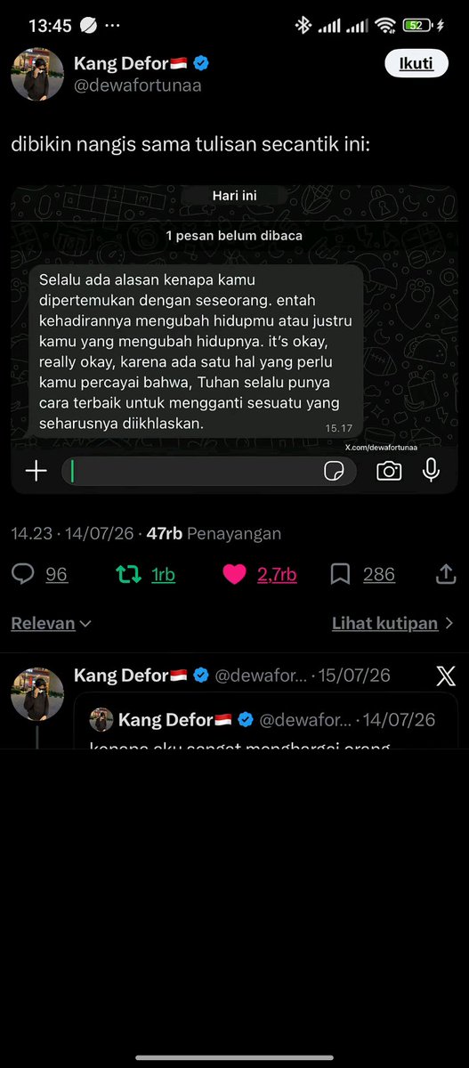 10Anggraen36025's tweet photo. Dinasehatin sma yg bikin sakit hati😒. I know kmu ngajak ke pak gembus buat say goodbye, but I'm scared, I have many 'what if' in my head. I'm scared if I'm fell again with u, I'm scared if I'm spend the time with wrong person. So I think we're better be a stranger since know. https://t.co/bcOslL6p4E