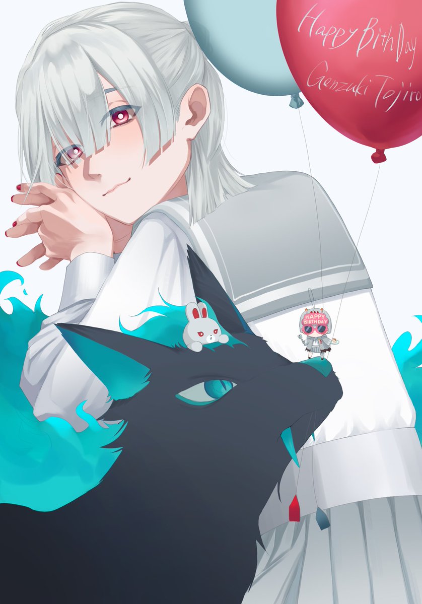 shiota___3424's tweet photo. #弦誕祭2026  #上弦画
お誕生日おめでとう🎂弦月にとって素敵な1年でありますように🎁 https://t.co/rssgN2yYn9