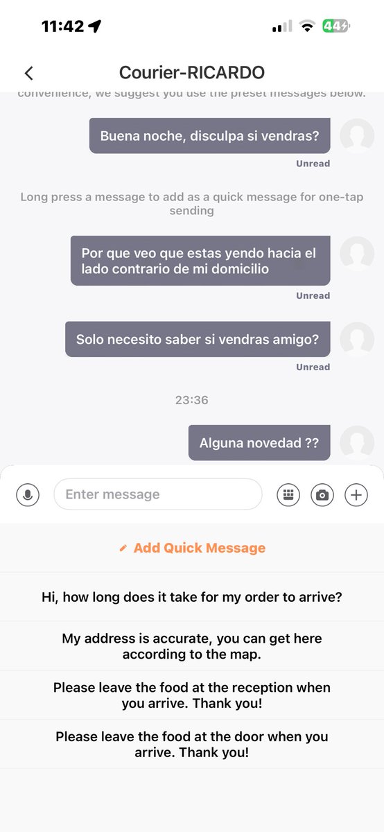 jwanpi's tweet photo. @DiDi_Mexico porquería de servicio y de sus ladrones repartidores!
Un pedido de 2 minutos literal, lo llevo al culo del mundo y lo hizo de 1 hora, hasta que no quedó mas que cancelar, aunado a eso de inicio te dicen que no te pueden reembolsar completo. Nomames!! https://t.co/gc5G9DzC5a