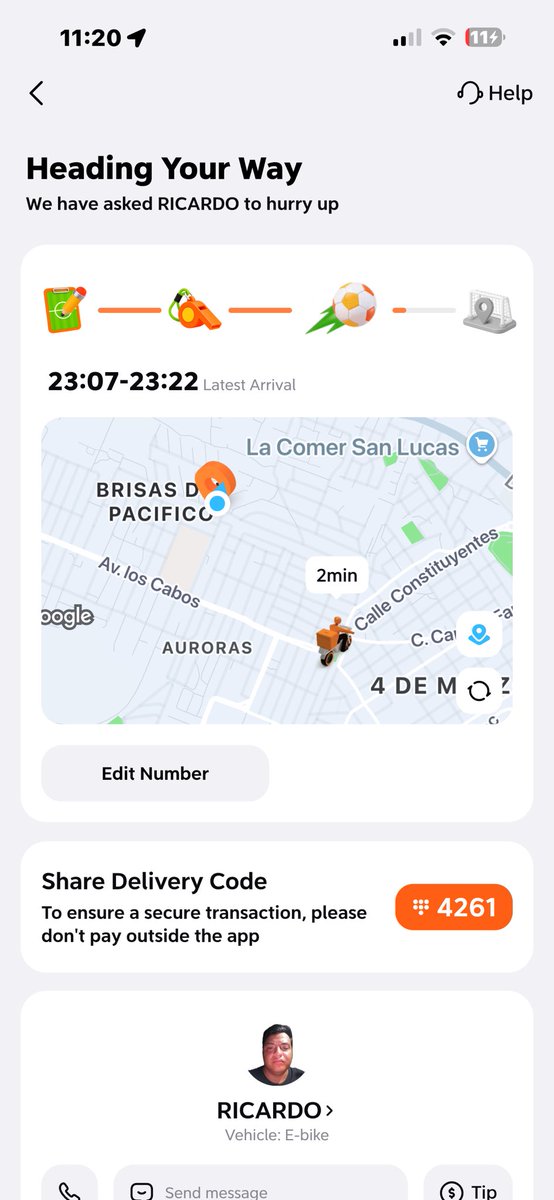 jwanpi's tweet photo. @DiDi_Mexico porquería de servicio y de sus ladrones repartidores!
Un pedido de 2 minutos literal, lo llevo al culo del mundo y lo hizo de 1 hora, hasta que no quedó mas que cancelar, aunado a eso de inicio te dicen que no te pueden reembolsar completo. Nomames!! https://t.co/gc5G9DzC5a