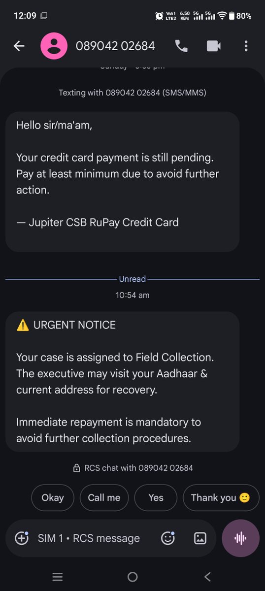 JRVTailor's tweet photo. @RBI @TheJupiterApp @Jupiter_Cares I am getting messages of threatening and calls too on  WhatsApp also please look into this matter I don't have any information of Authorize partner who will contact me no information please send me details of Authorize partner https://t.co/1pLFTpTs3g