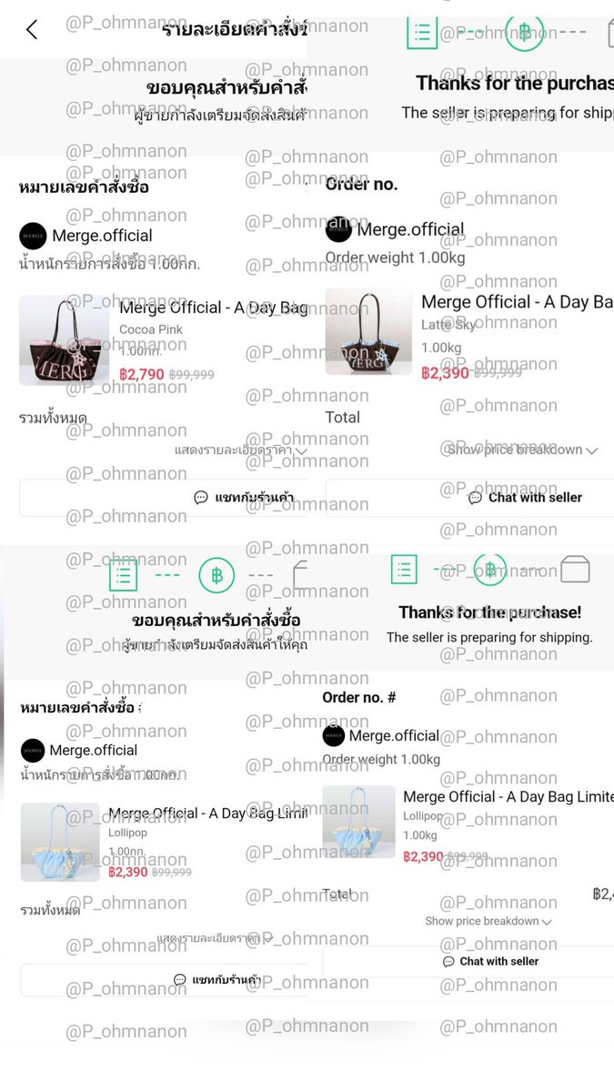 P_ohmnonon's tweet photo. กระเป๋า 
#MERGE6thAnniversaryMERGE 

A DAY BAG LIMITED COLLECTION (Mini Short) รอบกด 30/7/69

4 ใบ  
🤎🩷 ใบใหญ่ 1 
🤎🩵 ใบเล็ก 1 
🩵💛 ใบเล็ก 2 

สีตามที่ลูกค้าต้องการ ขอบคุณที่ไว้ใจให้ร้าน #MTนักกดบัตรรีวิว  นะคะ

#MERGEADayBag #ADayBagLargeShort https://t.co/qKTbeyry0S