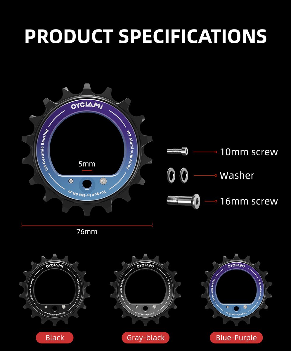 _CYCLAMI_'s tweet photo. 🚴 Upgrade your ride with CYCLAMI 18T Oversized Guide Pulley!
CNC aluminum alloy, full ceramic bearings & 18T design deliver smoother, quieter and more stable drivetrain performance. Perfect for road bike upgrades. ⚙️
#cyclami #roadbike #cycling #bikeupgrade #bikeparts https://t.co/OpJDapNFwP
