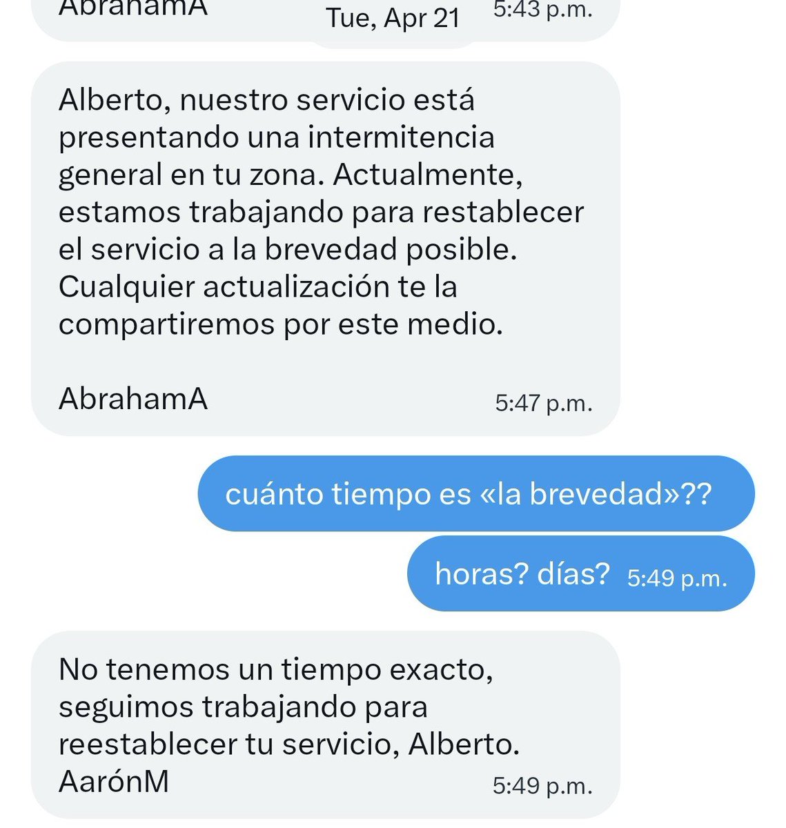 albertormenta's tweet photo. @totalplaymx @TotalplayAyuda @RicardoBSalinas Na ps ése pedo de las intermitencias ya no es tan intermitente... https://t.co/RcVTPPphs4