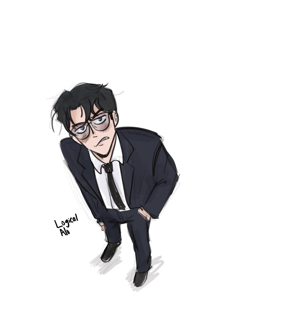 LogicalAlo's tweet photo. I’m trying to experiment more with drawing at different angles. 
#bigbaddogs
#bbdlane https://t.co/QiSvW9u6u2