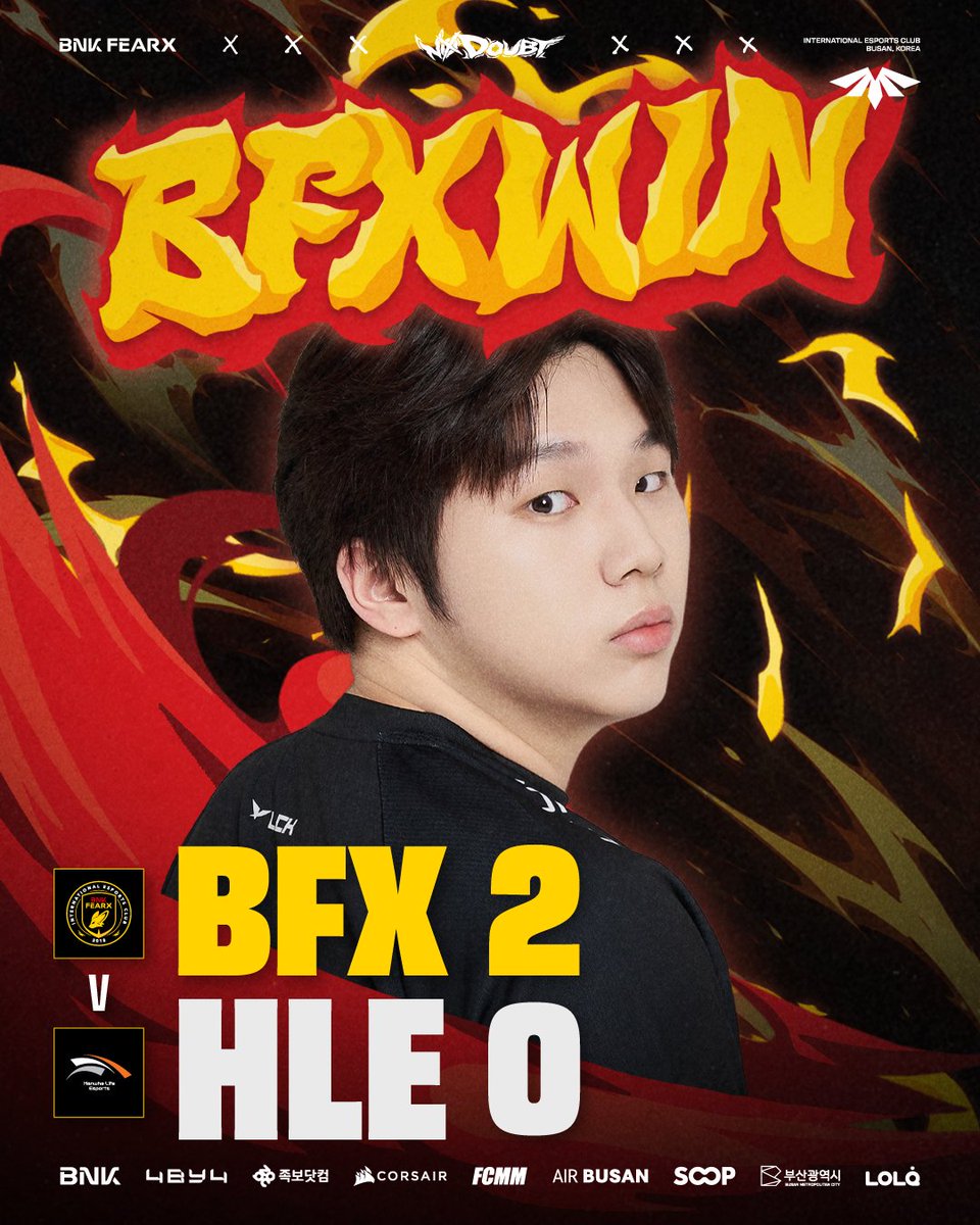 BNKFEARXLoL's tweet photo. ๐ฎ๐ฌ๐ฎ๐ฒ ๐๐๐ ๐๐ ๐ฅ๐ข๐จ๐ก๐ ๐ฏ vs HLE
RESULT : VICTORY
#BNKFEARX #BFXWIN #NODOUBT https://t.co/rsoCTwKdKE