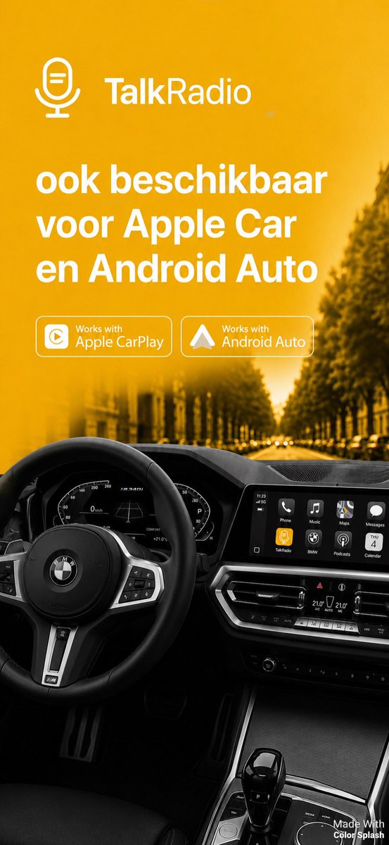 RichardOtto's tweet photo. 📻TalkRadio draait ruim een week proef en wordt deze zomer verder geoptimaliseerd. De eerste iOS- en Android-apps zijn nu live, inclusief AirPlay, Apple CarPlay en Android Auto.🚗 

🍏 https://t.co/NLMFdxPZXm
🤖 https://t.co/YFS2tHpD1T 

#TalkRadio https://t.co/u4XhZWIf93