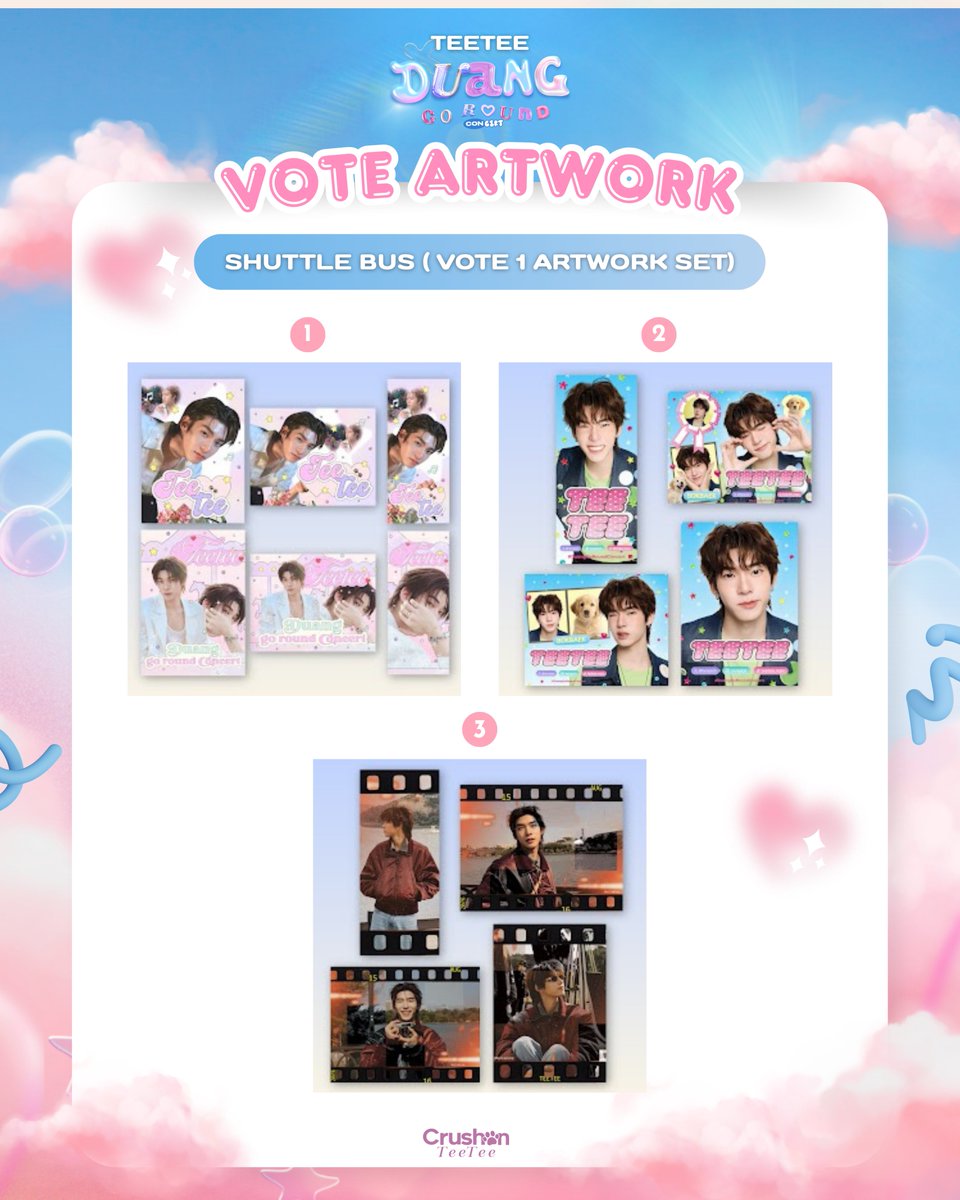 CRUSHONTEETEE's tweet photo. TEETEE X #DuangGoRoundConcert 🐾🎨
— #twnpich 

🔗 Link for Voting: https://t.co/wDBPqdMEKB
🗓 Now - Aug 2, 2026 | 6 PM

ครัชออนขอเชิญพี่ ๆ วาวา มาช่วยกันโหวต Artwork ที่จะถูกนำไปแสดงบนป้าย โปรเจกต์  #ตี๋ตี๋มีตน้องด้วงที่อิมแพค ในวันที่ 14-16 สิงหาคม 2569 🎠🎁

We’d like to kindly ask for your participation in voting artwork for #ตี๋ตี๋มีตน้องด้วงที่อิมแพค Project (Aug 14 - 16, 2026) 💝✨️

🔹️ Impact Lollipop MA04 - 2 out of 28
🔹️ Shuttle Bus - 1 out of 3
🔹️ LED @Link Bridge The Portal - 1 out of 2

มาร่วมกันโหวตเย้อ ๆ นะค้าบบ💓💓🥺