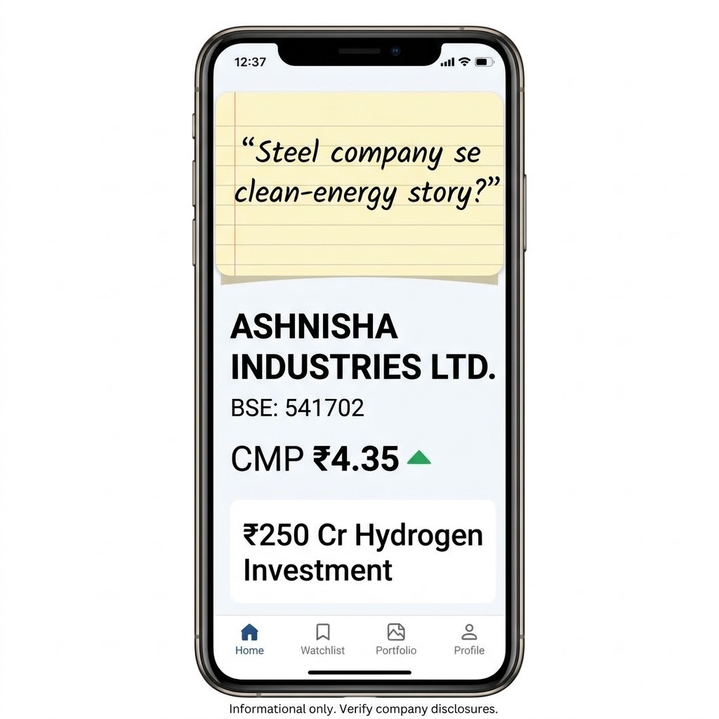 im_tanisha_'s tweet photo. Ashnisha Industries - Promoters put ₹250 Cr in Hydrogen! Solar to Hydrogen transition complete. This is the Hydrogen Energy Stock of the decade! #Below_Rs5_Multibagger https://t.co/16ODAceZjg