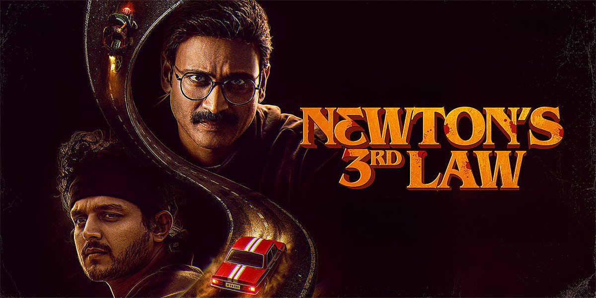 CineAuraX's tweet photo. #NewtonsThirdLaw is proof that a smart screenplay can elevate a film to another level. 🔥

The suspense is maintained beautifully, the investigation track is gripping, and the twists land perfectly. 

Once the climax unfolds, you'll instantly remember the clues hidden throughout the film.

A thriller that deserves to be experienced on the big screen. 👏