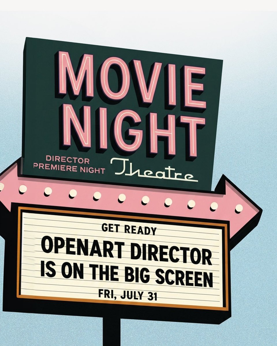 openart_ai's tweet photo. This Friday, we’re taking over an entire movie theater in the Bay Area to premiere our brand-new OpenArt Director commercial on the big screen, followed by an opening-night screening of Spider-Man: Brand New Day.

It’s a private celebration with the creators, partners, and friends who have been part of the OpenArt story.

We’ve reserved a limited number of community seats for OpenArt users who’d like to join us.
If you’d like to be there, RSVP using the link below.

https://t.co/ud9G6NQ22I